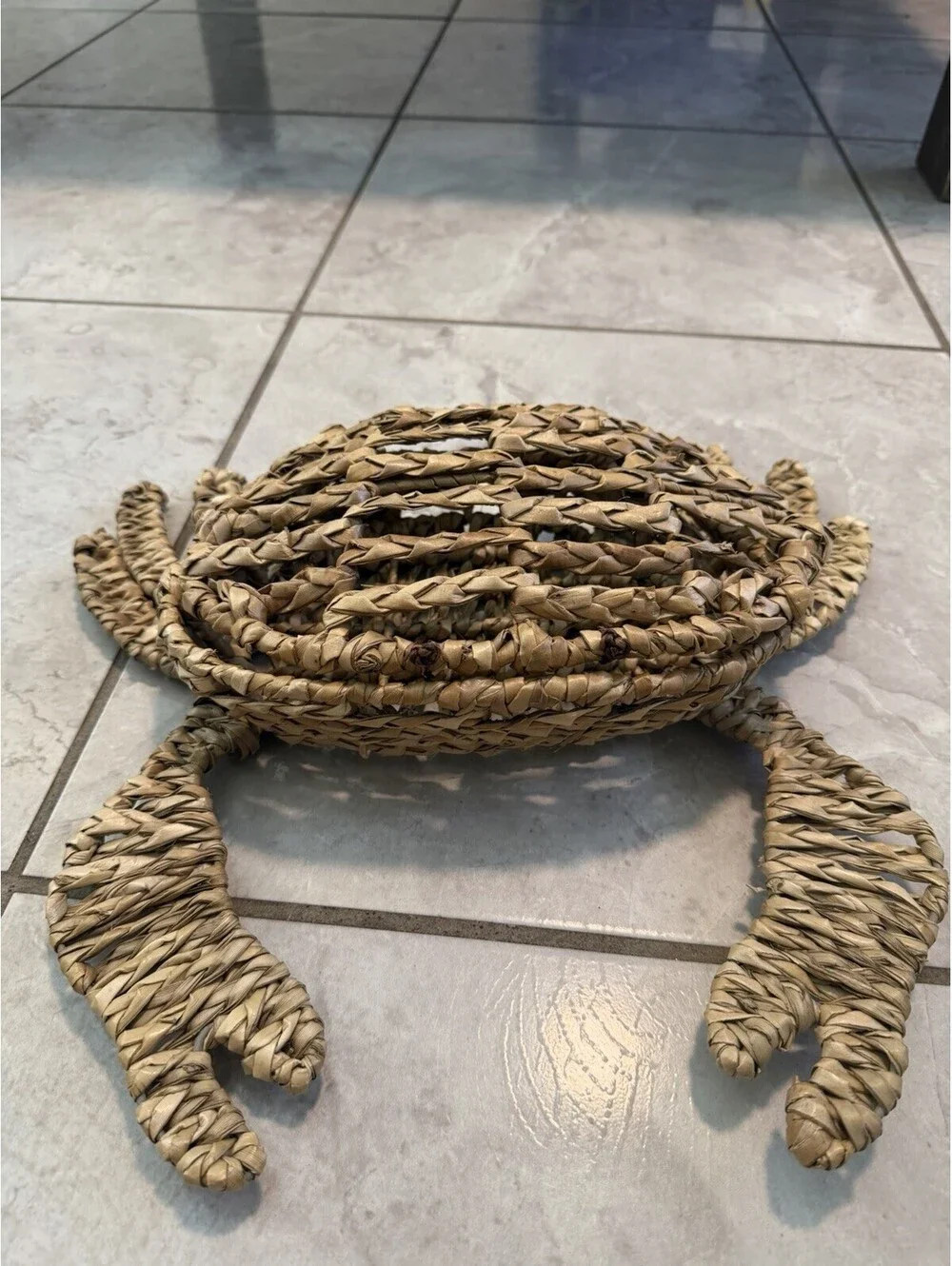 Crab Shaped Woven Basket